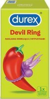 Durex Devil Ring, nakładka wibrująca z wypustkami, 1 sztuka