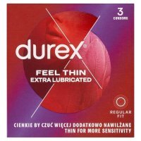 Durex, prezerwatywy lateksowe Feel Thin Fetherlite Elite, 3 sztuki