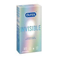Durex, prezerwatywy lateksowe Invisible Superthin, 10 sztuk