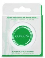 EcoCera, puder prasowany bambusowy, cera tłusta i mieszana, 10g