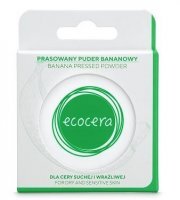 EcoCera, puder prasowany, bananowy, cera sucha i wrażliwa, 10g