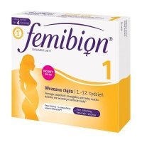 Femibion 1, Wczesna ciąża 1-12 tydzień, 28 tabletek