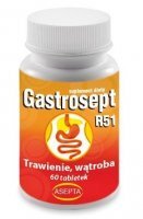 Gastrosept R51, trawienie, wątroba, 60 tabletek