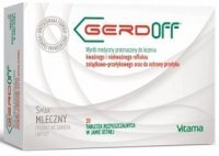 Gerdoff, smak mleczny, 20 tabletek rozpuszczalnych w jamie ustnej