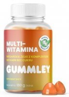 Gummley Multiwitamina, wegańskie żelki z kompleksem witamin, smak wieloowocowy, 60 sztuk