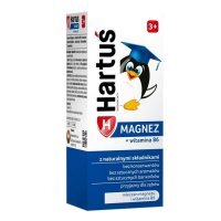 Hartuś Magnez + witamina B6, dla dzieci po 3 roku życia, syrop, 120ml