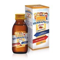 Herbapect Junior, syrop dla dzieci od 1 roku życia, smak malinowy, 120g