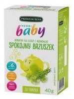 Herbi Baby, herbatka Spokojny Brzuszek, dla dzieci i niemowląt od 6 miesiąca życia, 20 saszetek