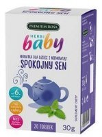 Herbi Baby, herbatka Spokojny Sen, dla dzieci i niemowląt od 6 miesiąca życia, 20 saszetek