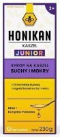 Honikan Kaszel Junior, syrop na kaszel suchy i mokry, dla dzieci powyżej 3 roku życia, 230g