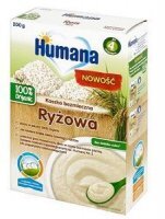 Humana 100% Organic, kaszka bezmleczna ryżowa, po 4 miesiącu życia, 200g