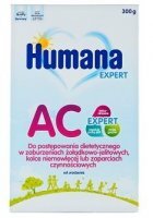 Humana AC Expert, mleko dla niemowląt z tendencją do zaparć lub kolek, od urodzenia, 300g