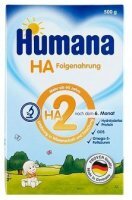 Humana HA 2, mleko modyfikowane hipoalergiczne, po 6 miesiącu życia, 500g