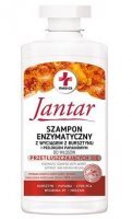 Jantar Medica, szampon enzymatyczny z wyciągiem z bursztynu i peelingiem papainowym, do włosów przetłuszczających się, 330ml