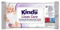 Kindii Linen Care, chusteczki nawilżane dla niemowląt i dzieci, 50 sztuk