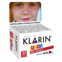 Klarin Junior, dla dzieci od 6 roku życia, 30 tabletek