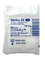 Kompresy z gazy bawełnianej Sterilux ES, jałowe, 17 nitkowe, 12-warstwowe, 5cmx5cm, 10 sztuk