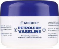 Kosmed, Petroleum Vaseline, krem z naftą kosmetyczną, ekstraktem z rumianku i witaminami, 100ml