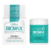 L'biotica Biovax, Biotyna Plus, maska do włosów regenerująca, włosy słabe i wypadające, 250ml