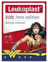 Leukoplast Kids, Hero Edition, plaster z opatrunkiem, 6cm x 1m, 1 sztuka