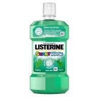 Listerine Smart Rinse, płyn do płukania jamy ustnej dla dzieci od 6 roku życia, łagodnie miętowy, 250ml