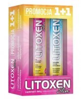 Litoxen Slim, smak pomarańczowy, 20 tabletek musujących + Litoxen Elektrolity, smak pomarańczowy, 20 tabletek musujących