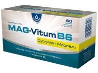 Mag-Vitum B6, smak miętowy, 60 tabletek do ssania lub połykania