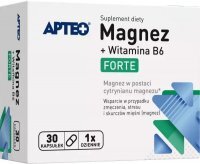 Magnez + Witamina B6 Forte, Apteo, 30 kapsułek
