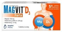Magvit Forte D3, 50 tabletek dojelitowych