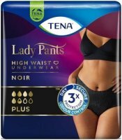 Majtki chłonne Tena Lady Pants Plus Noir, rozmiar L, chłonność 5,5/8, 30 sztuk