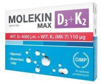 Molekin D3 4000j.m. + K2 MK-7 110mcg Max, 30 tabletek