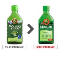 Mollers Tran Norweski, płyn, aromat jabłkowy, 250ml