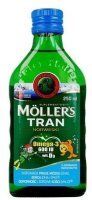 Mollers Tran Norweski, płyn, aromat owocowy, 250ml