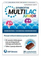 Multilac Junior Synbiotyk, po 3 roku życia, 20 czekoladek