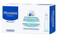 Mustela Bebe Enfant, serum fizjologiczne, 0,9% roztwór soli fizjologicznej, 20 ampułek po 5ml