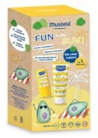 Mustela Fun In The Sun, od urodzenia, mleczko przeciwsłoneczne do twarzy i ciała SPF 50+, 100ml + sztyft przeciwsłoneczny SPF50, 9ml