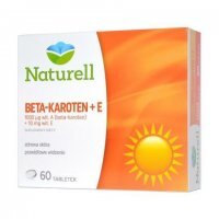 Naturell, Beta-Karoten + E, 60 tabletek
