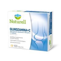 Naturell, Glukozamina + C, 100 tabletek