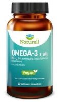 Naturell, Omega-3 z alg, 90 kapsułek