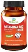 Naturell, Witamina B12 Forte, 120 tabletek do rozgryzania i żucia