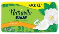 Naturella Ultra Normal, podpaski ze skrzydełkami, z zieloną herbatą, 20 sztuk