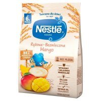 Nestle, kaszka ryżowa-bezmleczna, mango, bez cukru, po 6 miesiącu, 170g