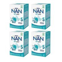 Nestle Nan Optipro 5, formuła na bazie mleka, dla dzieci powyżej 2,5 lat, czteropak (4x650g)