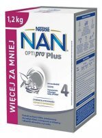 Nestle Nan Optipro Plus 4, formuła na bazie mleka, po 2 roku życia, 1200g