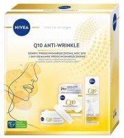 Nivea Q10 Anti-Wrinkle, Ujędrnienie, krem na dzień SPF15, 50ml + krem pod oczy, 15ml