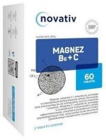 Novativ, Magnez B6 + C, 60 tabletek