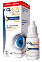Ocutein Sensitive Plus, nawilżające krople do oczu, 15ml