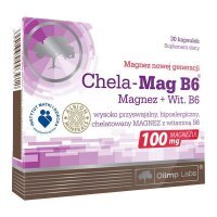 Olimp Labs, Chela-Mag B6, magnez + witamina B6, 30 kapsułek