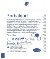 Opatrunek z alginianu wapnia, Sorbalgon, jałowy, 5cmx5cm, 1 sztuka
