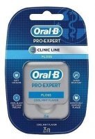Oral-B Pro-Expert Clinic Line, nić dentystyczna woskowana, cool mint, 25m